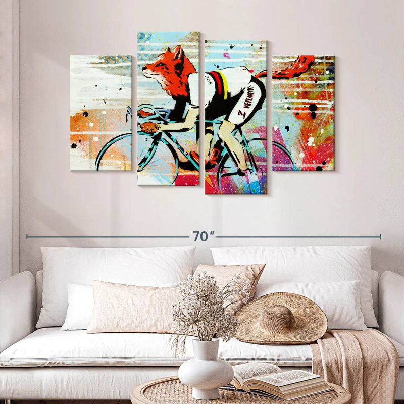 Brampt Le Fox, 32" H x 52" W