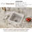 Los Flexi White Undermount Kitchen Sink-111687796-111687797-111687798