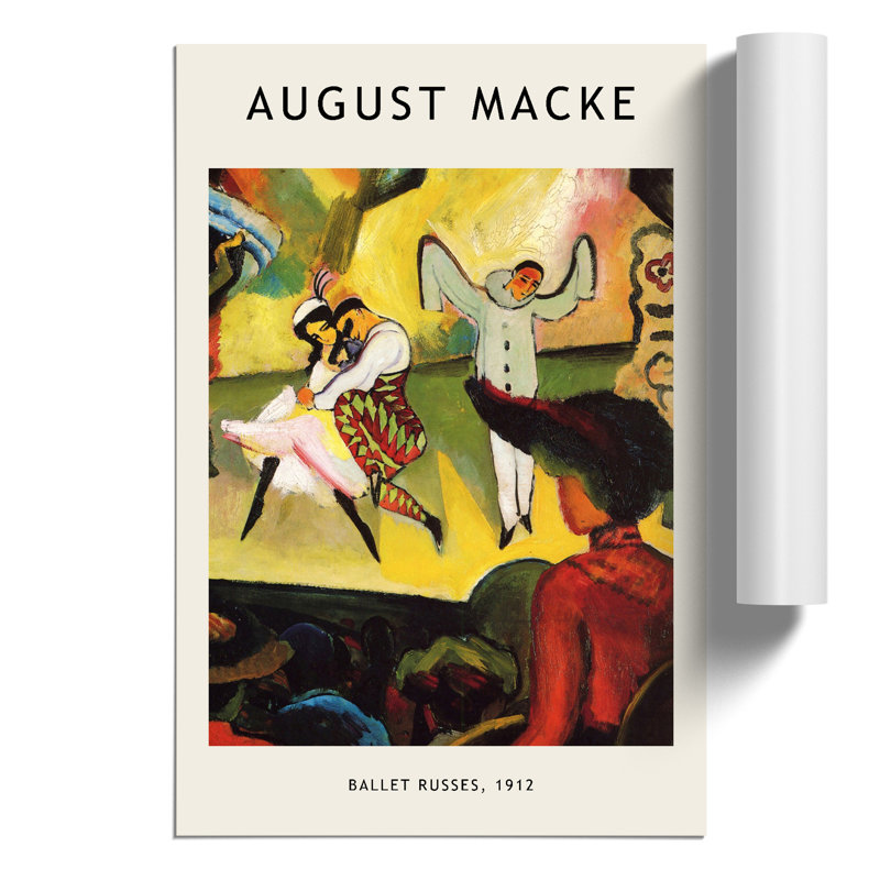 Russian Ballet Print by August Macke - Frameless Print, 30cm H x 21cm W x 0.1cm D