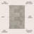 Petra Abstract Stripe Geometric Shag Gray/Ivory Rug-2140565879