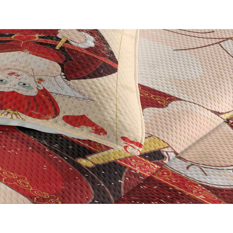 Polyester Coverlet, Twin Bedspread + 1 Sham