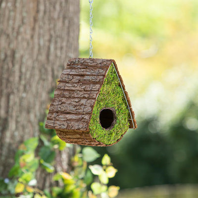 Cabane à oiseaux suspendue en bois Moss