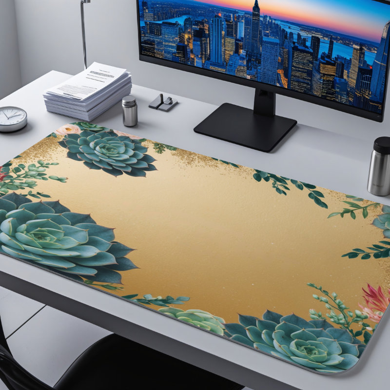 Polyester Desk Pad, 31.5x15.5