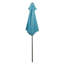 Parasol de marché d'extérieur 6,5 pi avec manivelle - bleu turquoise