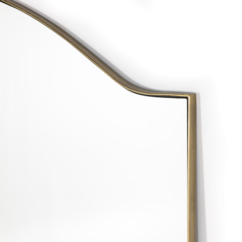 Jacques Arch Metal Mirror, Antique Brass
