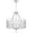 5 - Light Steel Dimmable Drum Chandelier
