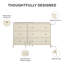 Commode 6 tiroirs Farnsworth (inclut la commode seulement et non le miroir)