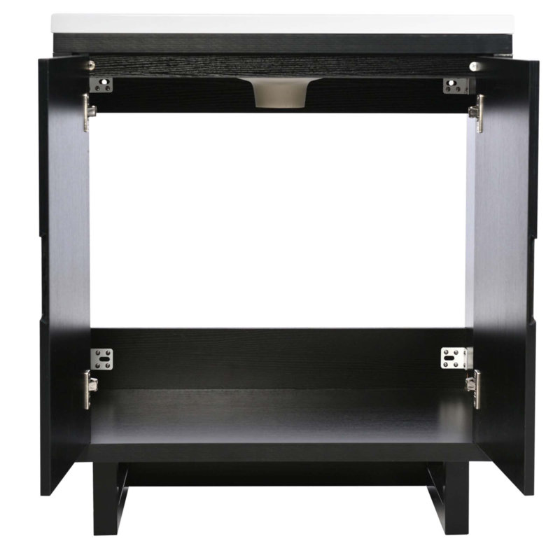 Ensemble de meuble-lavabo 30 "avec lavabo, Noir
