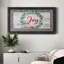 Joy Joy Wreath, toile encadrée de qualité supérieure - prête à être accrochée-88113409-88113410