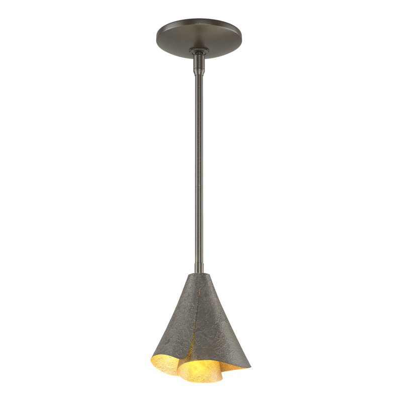 Luminaire suspendu simple à 1 lumière de 5 po Mobius, Bronze huilé