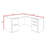 Regency Legacy L Desk with Double Full Pedestal Drawer Unit-73375498-73375500