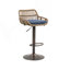 Tabourets de bar pivotants modernes, ensemble de 2 chaises à hauteur de comptoir réglable-244850643