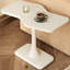 Table de bout moderne et irrégulière, blanc crème