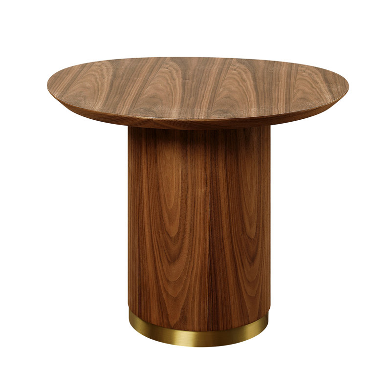 Nightstands, End Table With Round Pedestal Base