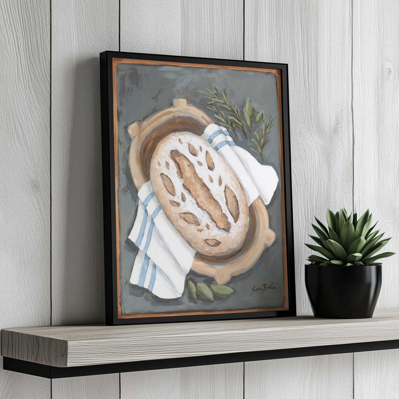 «Fresh Baked» par Sara Baker, reproduction d'art, L 24 po x H 32 po, Noir, Impression encadrée