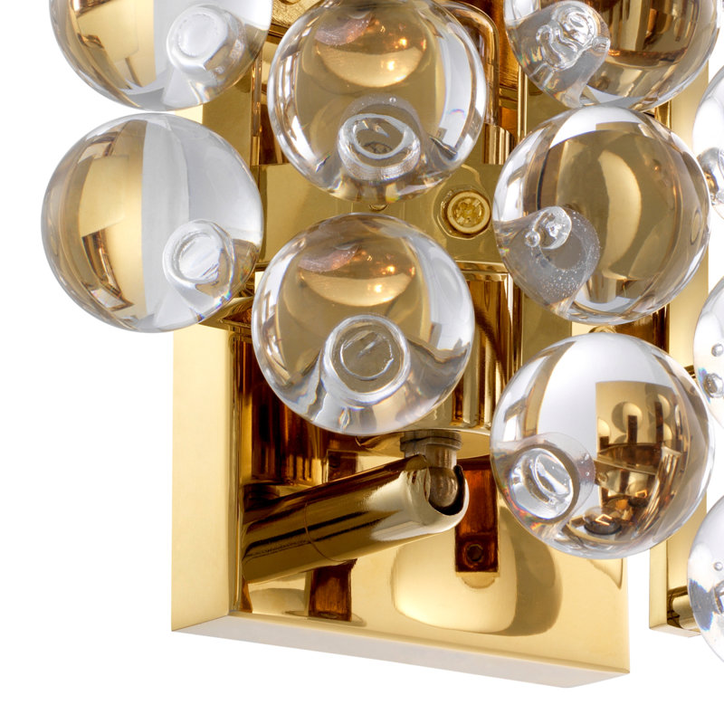 Lampe murale 2 lumières Mylo, Or