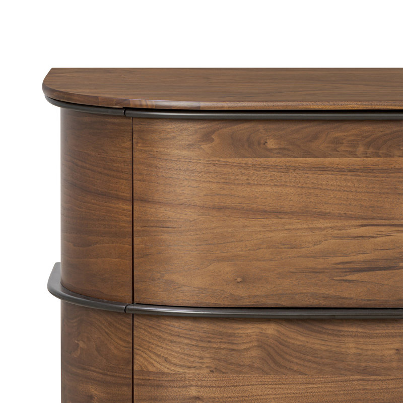 Theo Sideboard-Dark Brown Walnut Veneer
