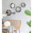 Farmhouse Round Metal Wall Planter, 5 Piece