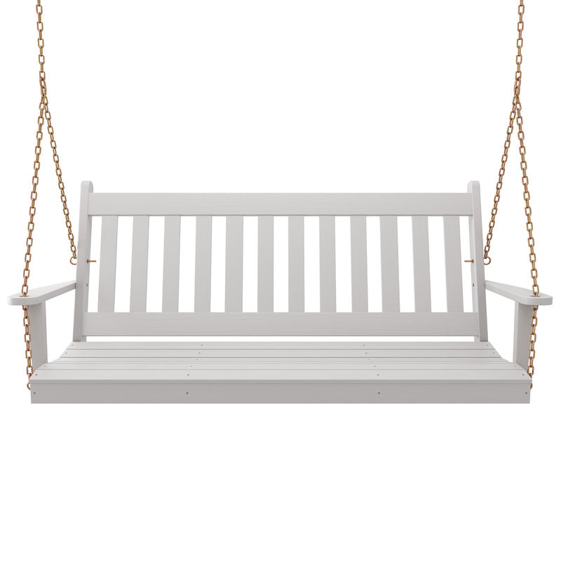 Balancelle de patio en bois Weber Franklin , Blanc, 75