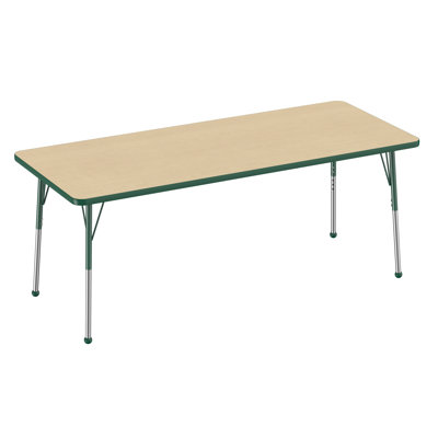 Rectangle T-Mold Adjustable Height Activity Table