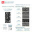 OUTDECO 3'x6' Galvanized Powder Coated Steel Rainforest Decorative ...