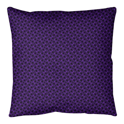 Coussin de sol à motif de treillis hexagonal Katelyn Elizabeth