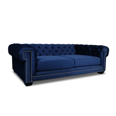 Gauna 103"" Velvet Rolled Arm Chesterfield Sofa -  Everly Quinn, 5F14FEE4A0004E728FEBD7EC0F4FDCD7