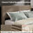 Full Size Upholstered Platform Bed Frame with 4 Storage Drawers – Corduroy Channel Tufted Headboard, Wooden Slat Support, No Box Spring Needed