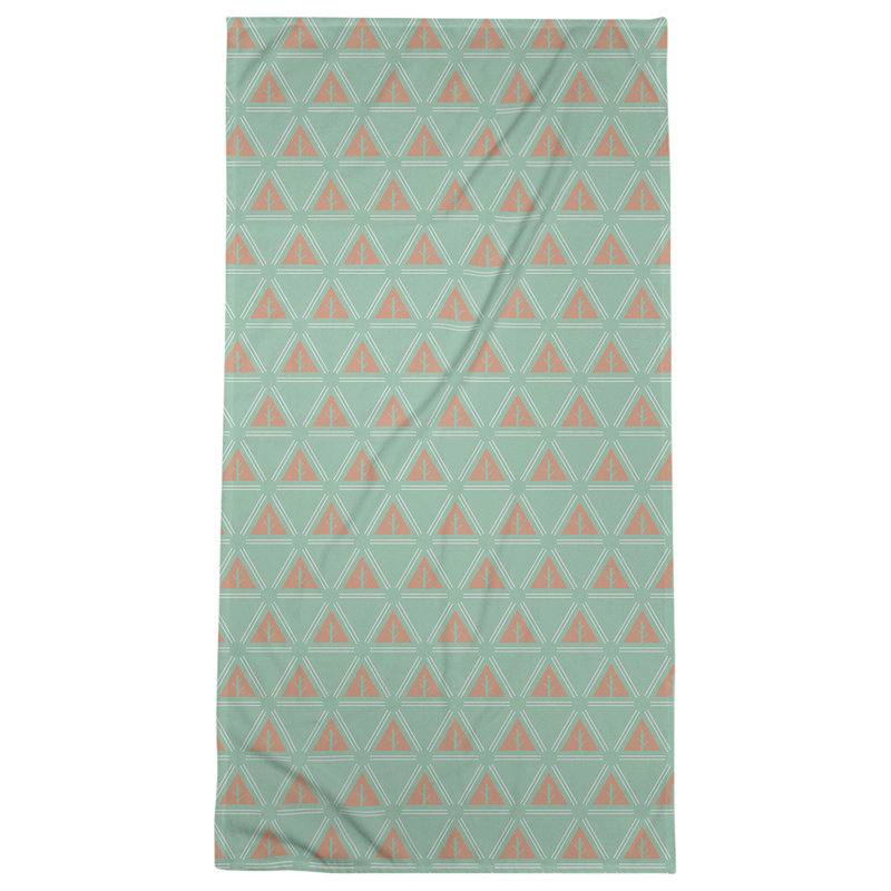Barbra Beach Towel, Green/Orange
