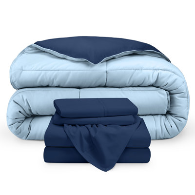 Microfiber Reversible Bed-In-A-Bag