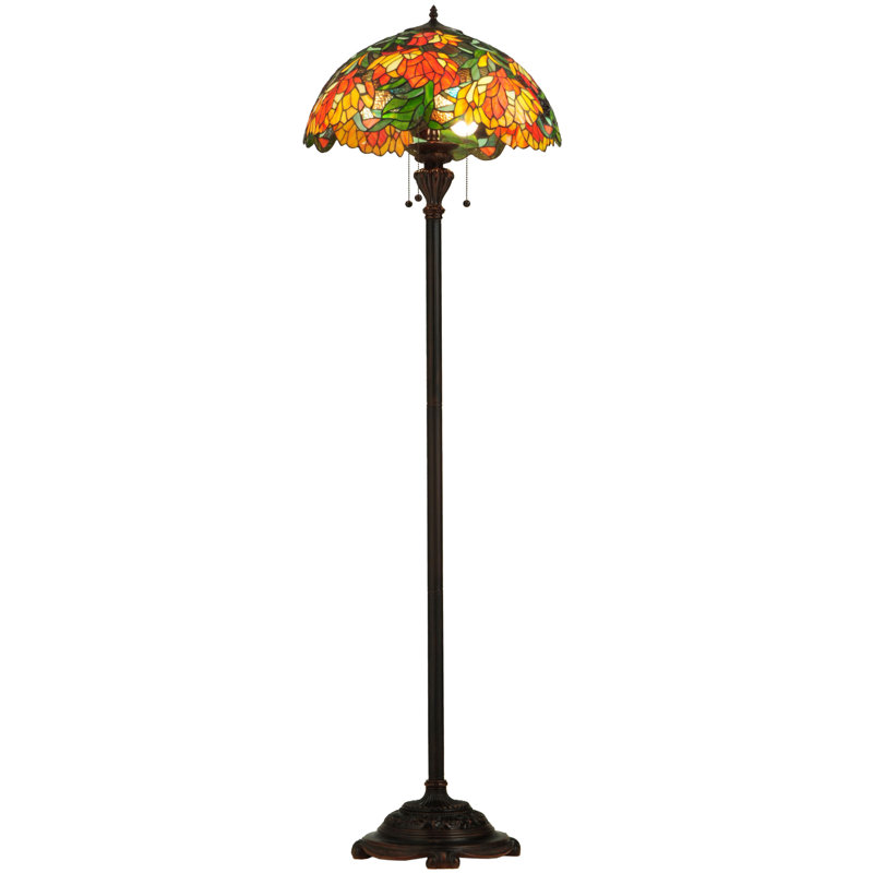 Lamella 66'' Mahogany Bronze Novelty Floor Lamp