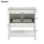 Meuble-lavabo 29,9 po avec plateau en céramique Alima-960845661