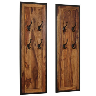 Coat Racks Solid Sheesham Wood