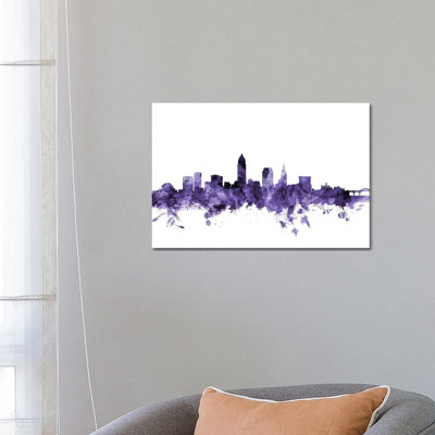 Cleveland, Ohio Skyline by Michael Tompsett - Wrapped Canvas Print