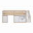 Solid Wood Low Loft Bed With Stair, Drawer, And Shelf-1133087858