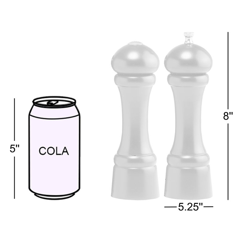Chef Specialties Windsor Salt and Pepper Grinder Set, Candy Apple