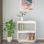 Latitude Run® Book Cabinet/Room Divider Black 15.7"X13.8"X53.1" Solid Wood Pine-91895650-91895668