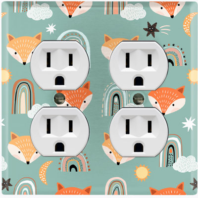 Plaque murale standard mignonne Fox