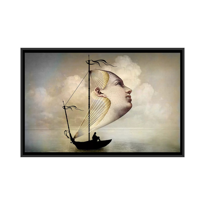 «Homeward Bound» par Catrin Welz-Stein, impression sur toile tendue, H 18 po x l 26 po x P 1,5 po, Toile avec cadre noir