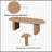 51 Inch Tapered Tabletop Coffee Table with Rounded Edges, Natural Wood Finish for Modern Minimalist Design-2071740720