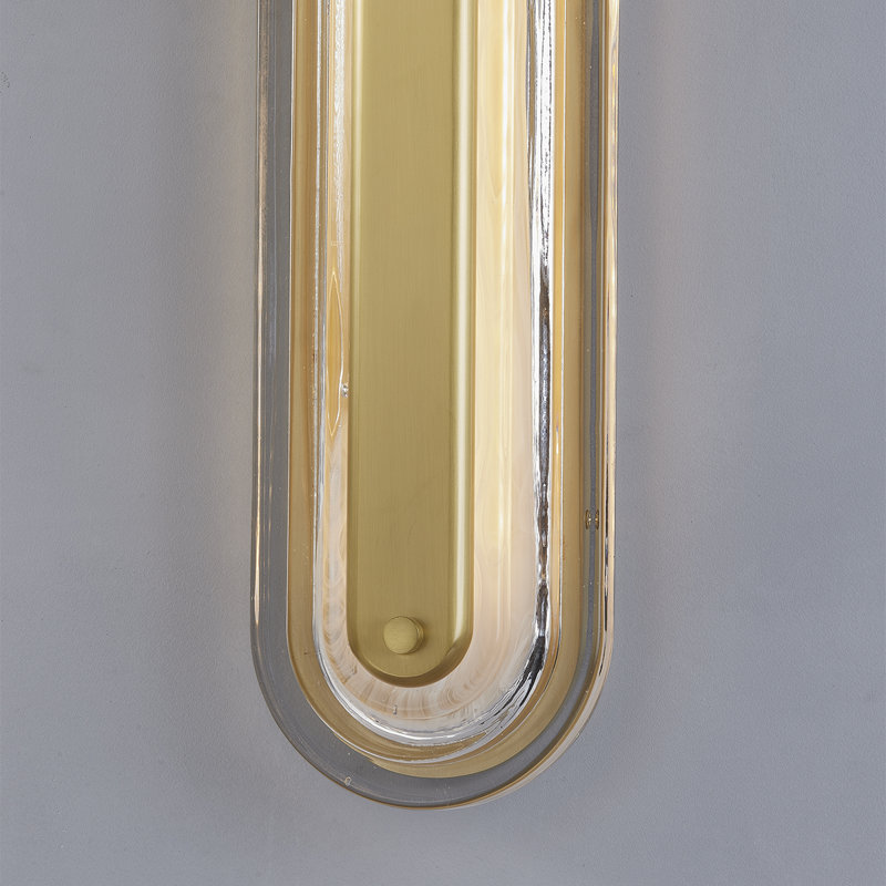Litton Wall Sconce by PEMBROOKE & IVES, Aged Brass, 28" H x 5.75" W x 5.75" D