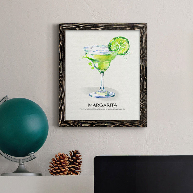 Margarita - cadre photo, impression sur toile, H 44 po x l 31 po x P 1 po, Noir