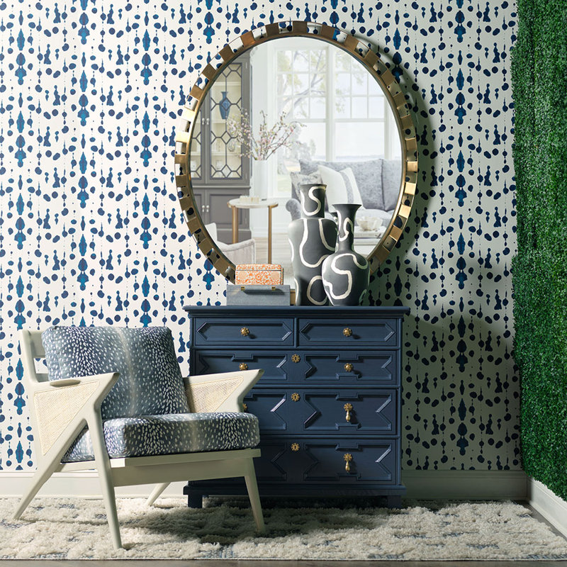 Mullholland Round Stainless Steel Mirror
