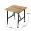Table d'appoint en bois massif Frankston