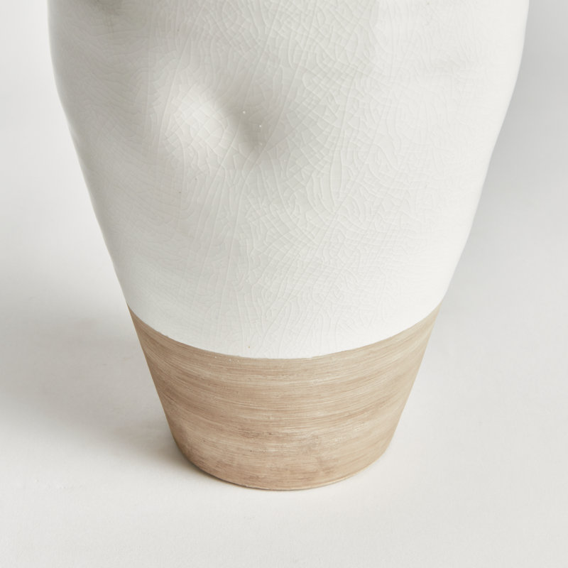 Layton Handmade Terracotta Table Vase, 11.25" H x 7.25" W x 7.25" D