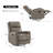 Chikako Genuine Leather Swivel Rocker Manual Recliner-70690532
