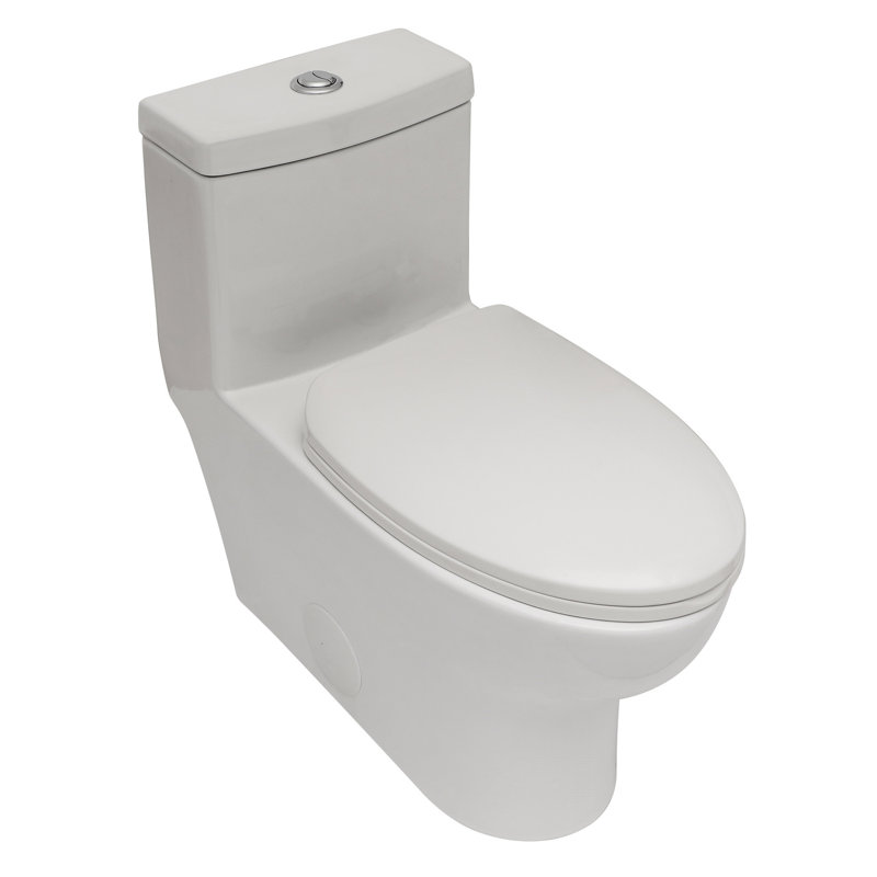 Creationstry GPF Elongated Floor Mounted One-Piece Toilet (Seat Included)