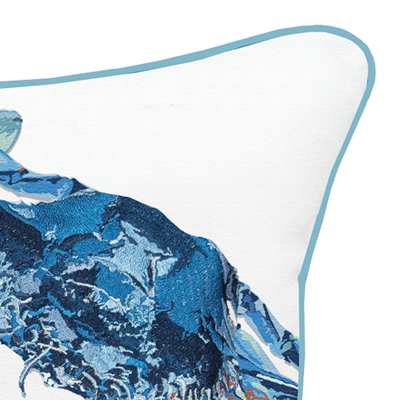 Blue Crab Lumbar Pillow