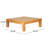 X-Back Corner Bench-R With Coffee Table