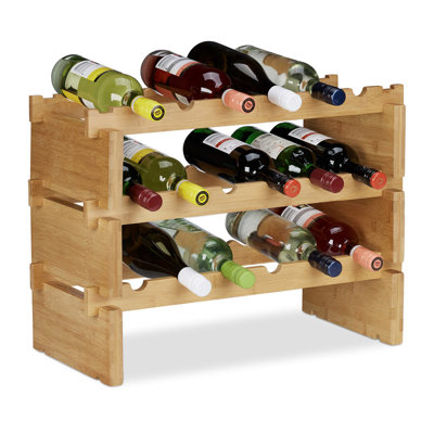 Arvada Floor Wine Bottle Rack Brown